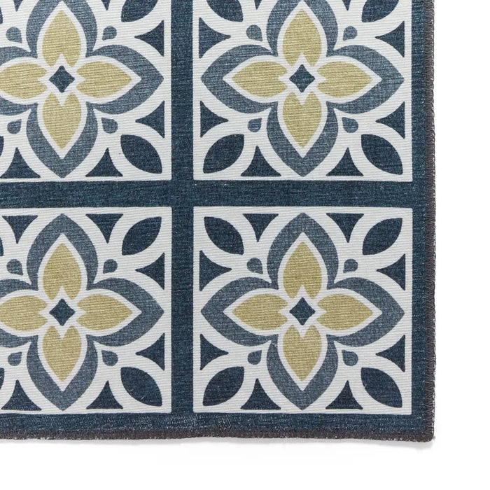 Victoria H1191 Grey/Yellow Washable Rug