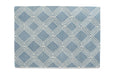 Origins vienna blue Blue Living Room Wool Rug.