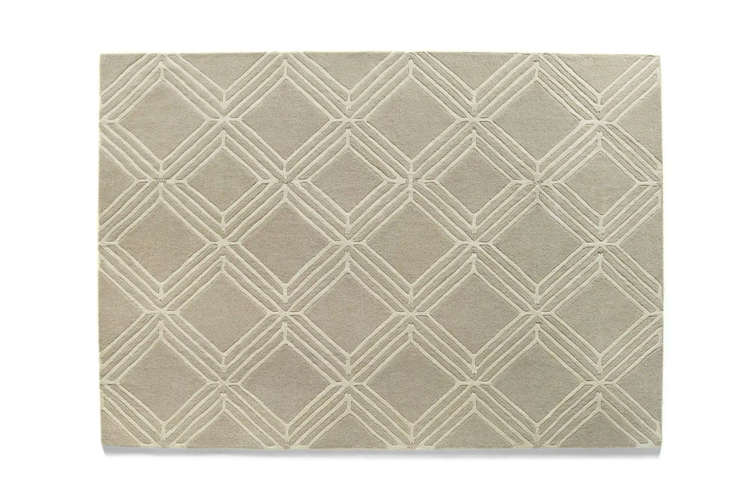 Origins vienna mink Beige Living Room Wool Rug.