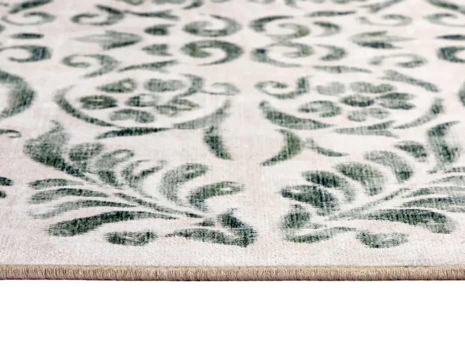 Vintage Scroll Green Washable