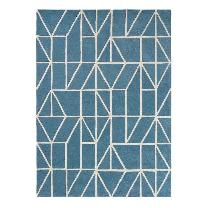 Scion scion hand tufted viso denim 24008 Blue Living Room Wool Rug.