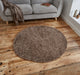 Think Rugs vista plain 2236 beige Brown, Beige Living Room Shaggy Rug.