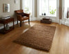 Think Rugs vista plain 2236 beige Brown, Beige Living Room Shaggy Rug.