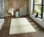 Think Rugs vista plain 2236 cream Ivory, Cream Living Room Shaggy Rug.