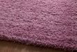 Think Rugs vista plain 2236 pink Pink Living Room Shaggy Rug.
