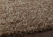 Think Rugs vista plain 3547 beige Beige Living Room Shaggy Rug.