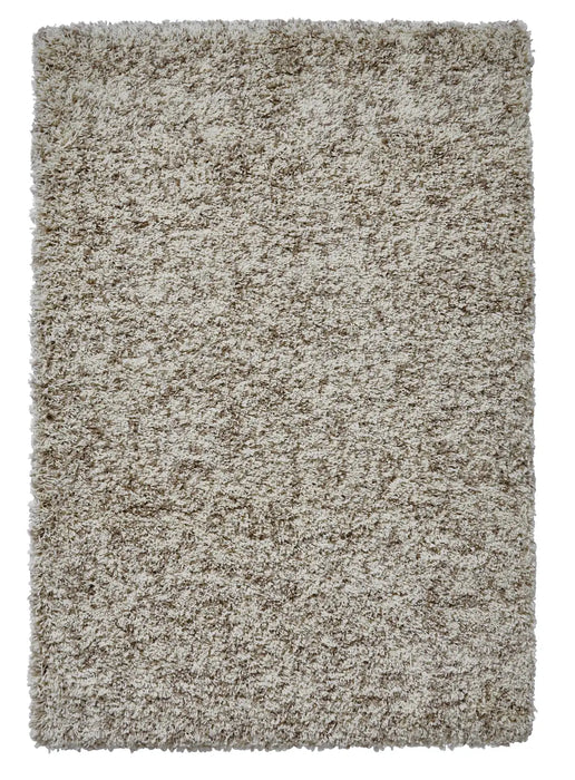 Think Rugs vista plain 4803 cream Ivory Living Room Shaggy Rug.
