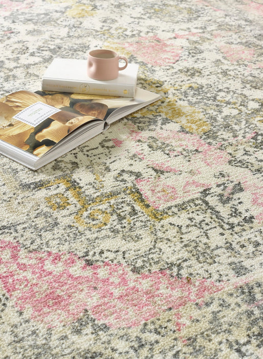 Origins vogue pink ochre Pink Living Room  Rug.