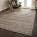 Nourison weston wes01 charcoal Grey Living Room Natural Fibre Rug.
