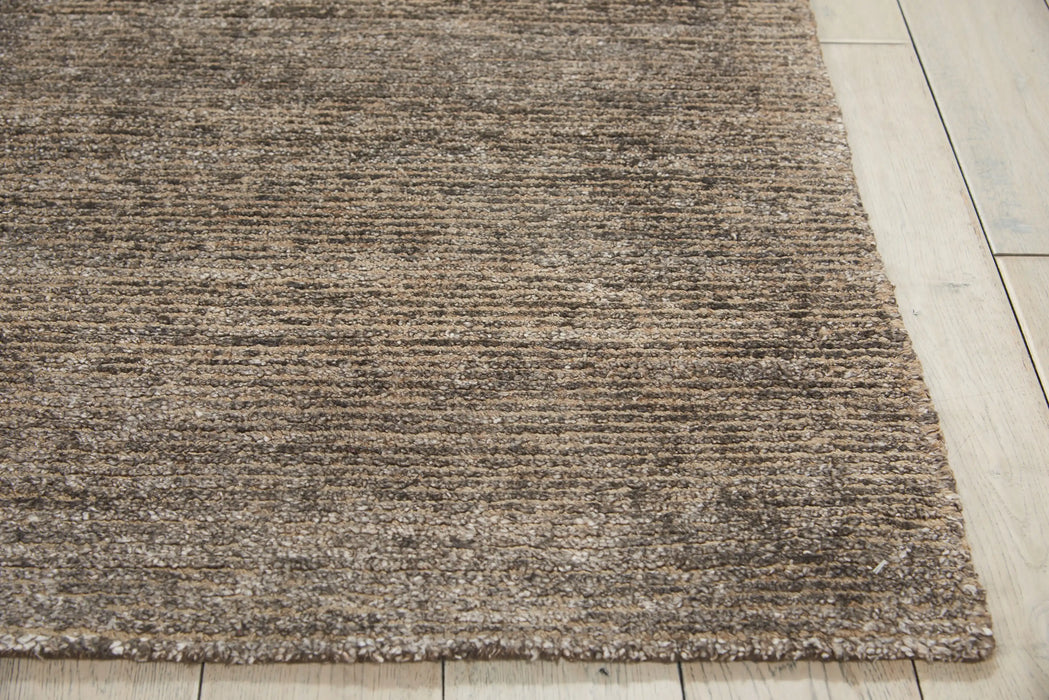 Nourison weston wes01 charcoal Grey Living Room Natural Fibre Rug.
