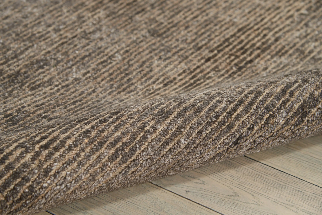 Nourison weston wes01 charcoal Grey Living Room Natural Fibre Rug.