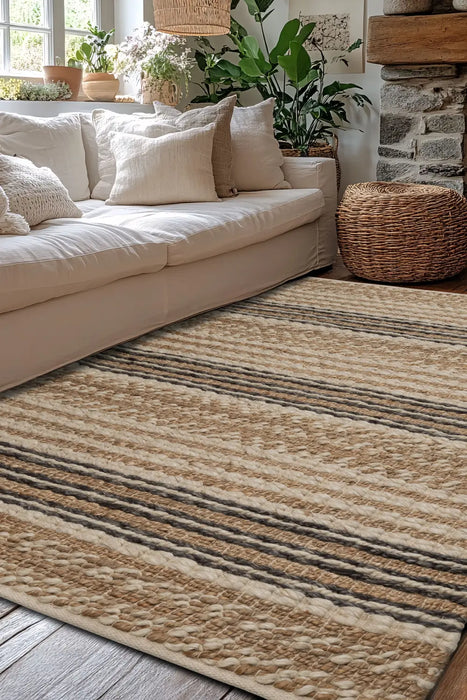 Ligne JUTE STRIPE NATU
