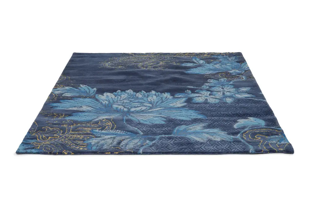 Fabled Floral Wedgwood Fable-Flower-Navy 037508 Rug