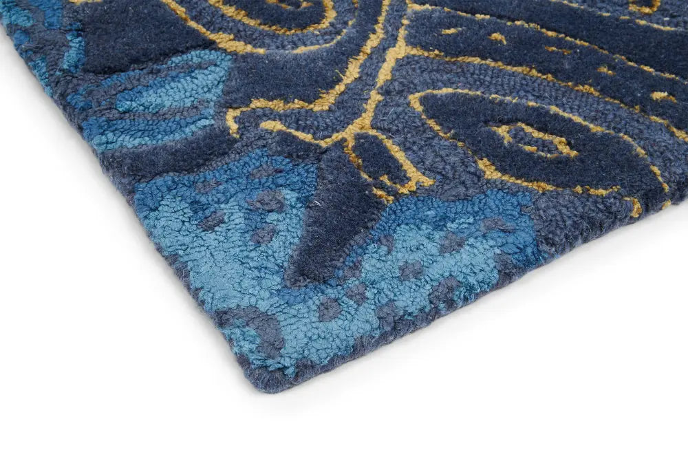 Fabled Floral Wedgwood Fable-Flower-Navy 037508 Rug