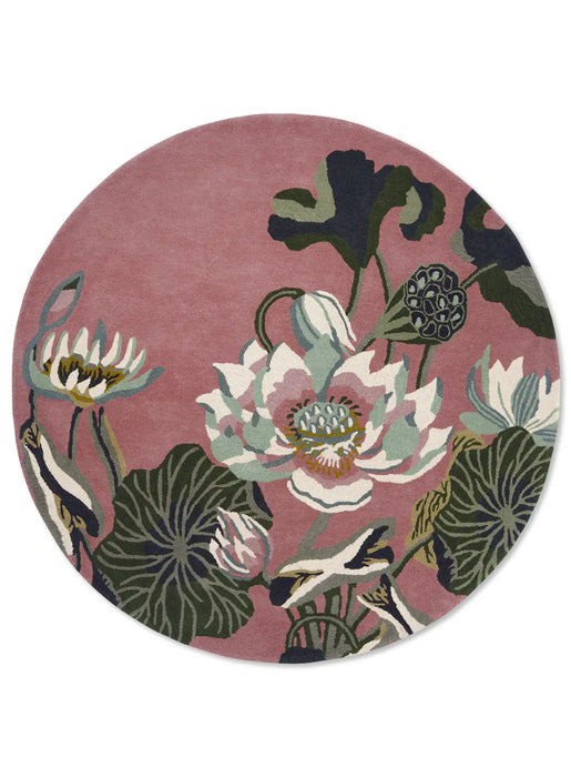 Waterlily Wedgwood -Dusty Rose 038602 Rug