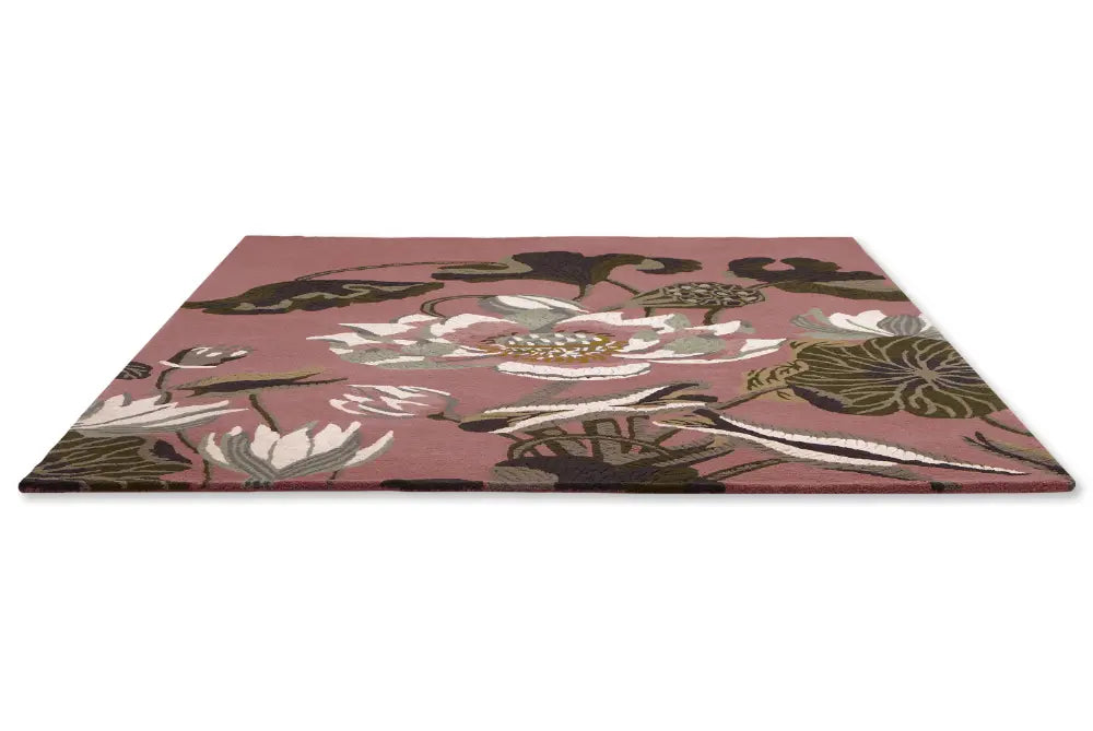 Lilly Rose Rug Waterlily WW -Dusty Rose Multicoloured Rug — RugsDirect Online