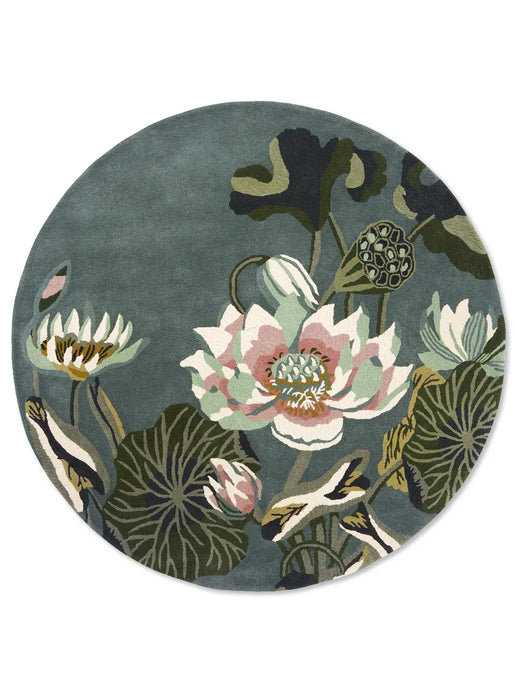 Waterlily Wedgwood -Midnight Pond 038608 Rug