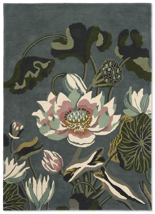 Waterlily Wedgwood -Midnight Pond 038608 Rug