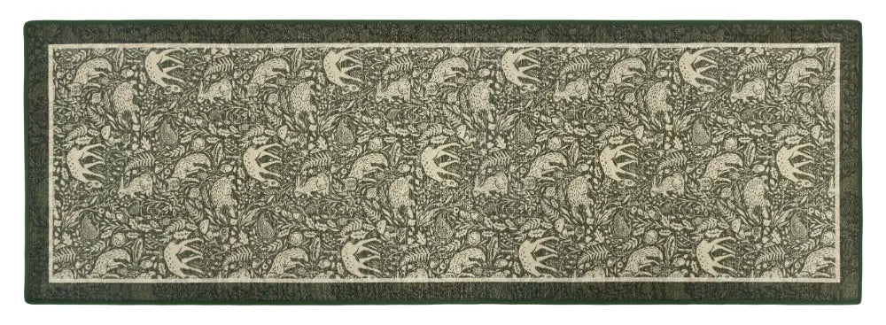 Eco Washable Whimsical Woodland Green Multi