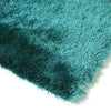 Asiatic whisper dark teal Blue, Teal Living Room Shaggy Rug.