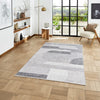 Whisper H1068 Grey Modern Washable Rug