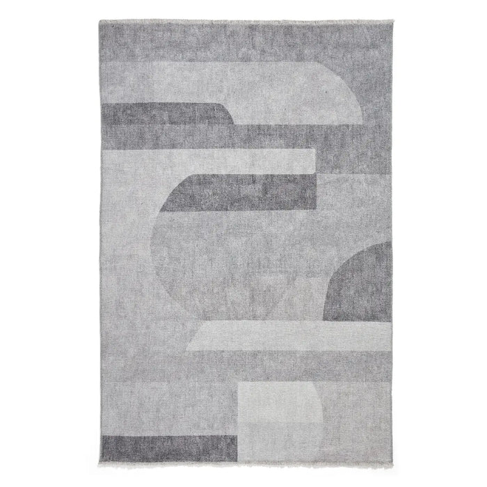 Whisper H1068 Grey Modern Washable Rug