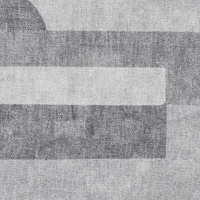 Whisper H1068 Grey Modern Washable Rug