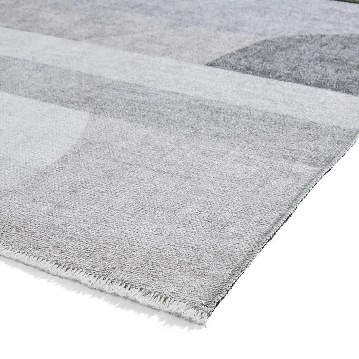Whisper H1068 Grey Modern Washable Rug