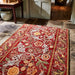 Morris & Co morris and co wilhelmina russet 127400 Multicoloured, Red Living Room Wool Rug.