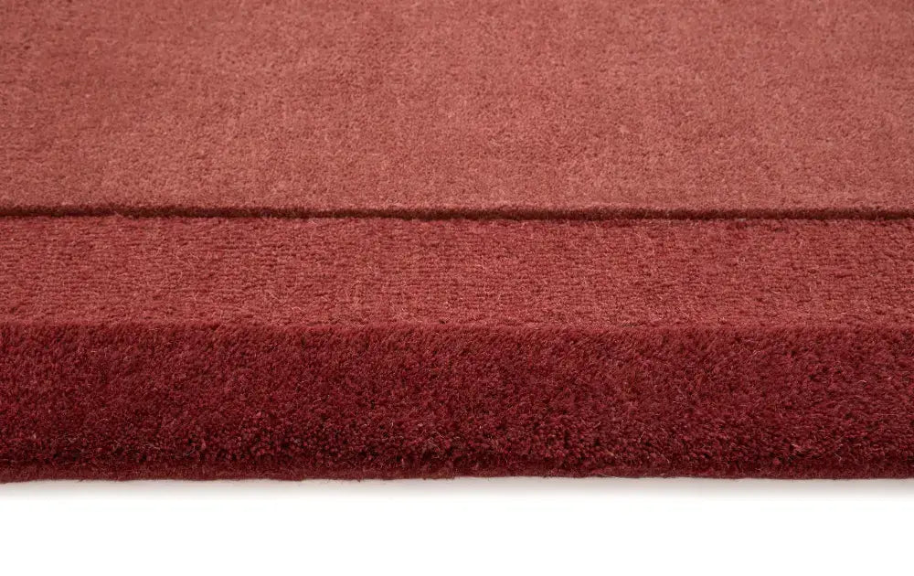 Stacked Border Wine Red