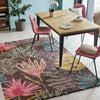 Harlequin harlequin yasuni cerise 040405 Brown, Multicoloured Living Room Wool Rug.