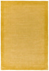 Asiatic york mustard Yellow Living Room Wool Rug.