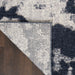 Nourison Delivered in 6 weeks   USA zermatt zer01 blue grey Blue, Grey Living Room  Rug.
