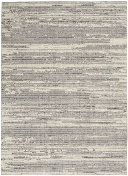 Nourison Delivered in 6 weeks   USA zermatt zer02 grey ivory Grey, Ivory Living Room  Rug.