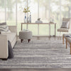 Nourison Delivered in 6 weeks   USA zermatt zer02 grey ivory Grey, Ivory Living Room  Rug.