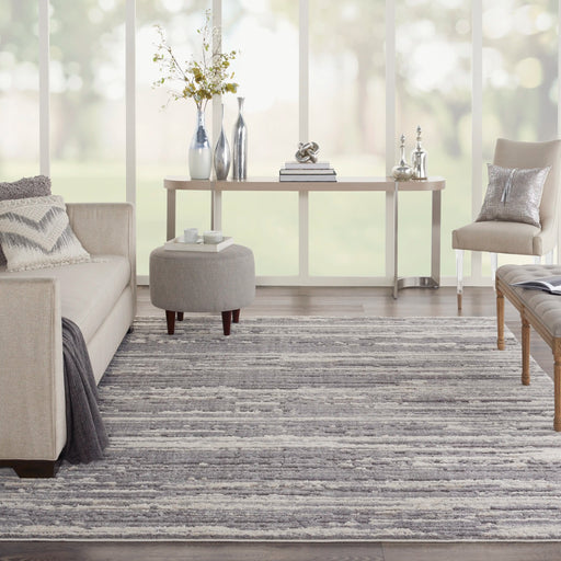 Nourison Delivered in 6 weeks   USA zermatt zer02 grey ivory Grey, Ivory Living Room  Rug.