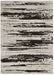 Nourison Delivered in 6 weeks   USA zermatt zero02 ivory charcoal Black, Ivory Living Room  Rug.
