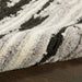 Nourison Delivered in 6 weeks   USA zermatt zero02 ivory charcoal Black, Ivory Living Room  Rug.