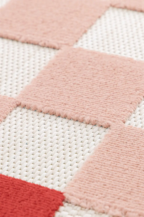 Zouk CHECKER PINK/RED Indoor / Outdoor