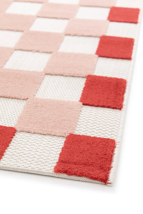 Zouk CHECKER PINK/RED Indoor / Outdoor