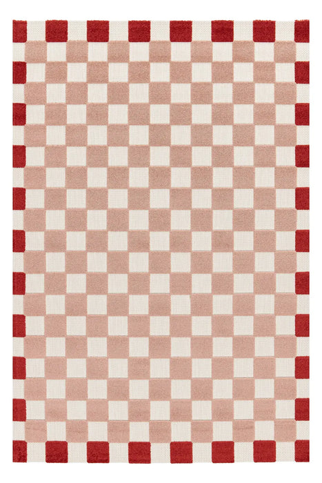 Zouk CHECKER PINK/RED Indoor / Outdoor