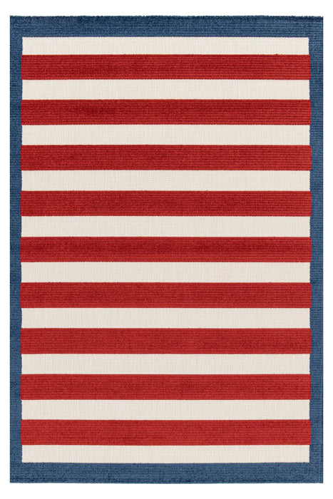 Zouk STRIPE RED/BLUE Indoor / Outdoor