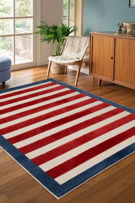 Zouk STRIPE RED/BLUE Indoor / Outdoor