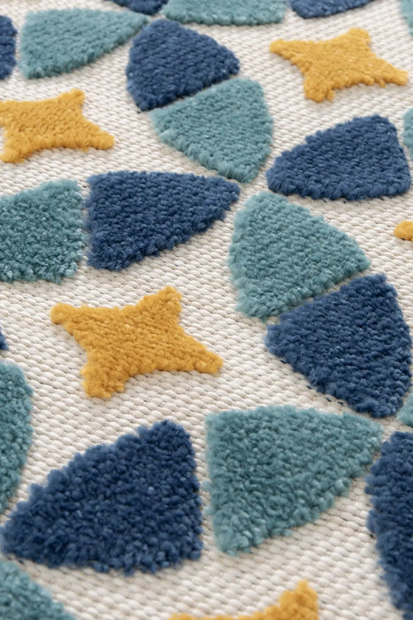 Zouk TILE BLUE/OCHRE Indoor / Outdoor