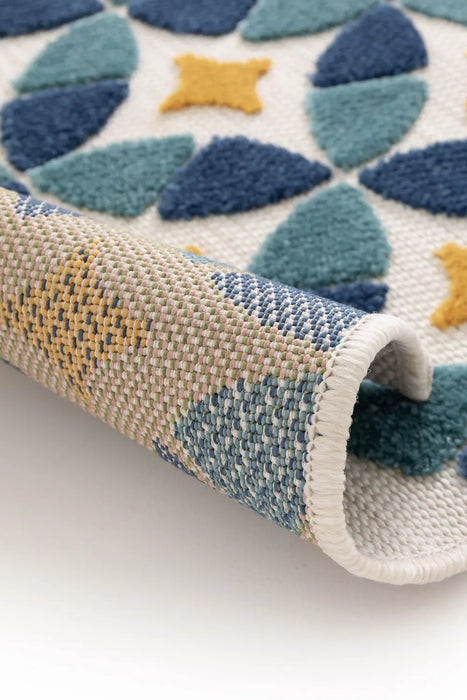 Zouk TILE BLUE/OCHRE Indoor / Outdoor
