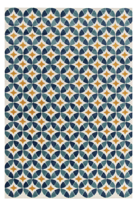Zouk TILE BLUE/OCHRE Indoor / Outdoor