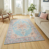 Zahra Washable S0063 Blue/Beige
