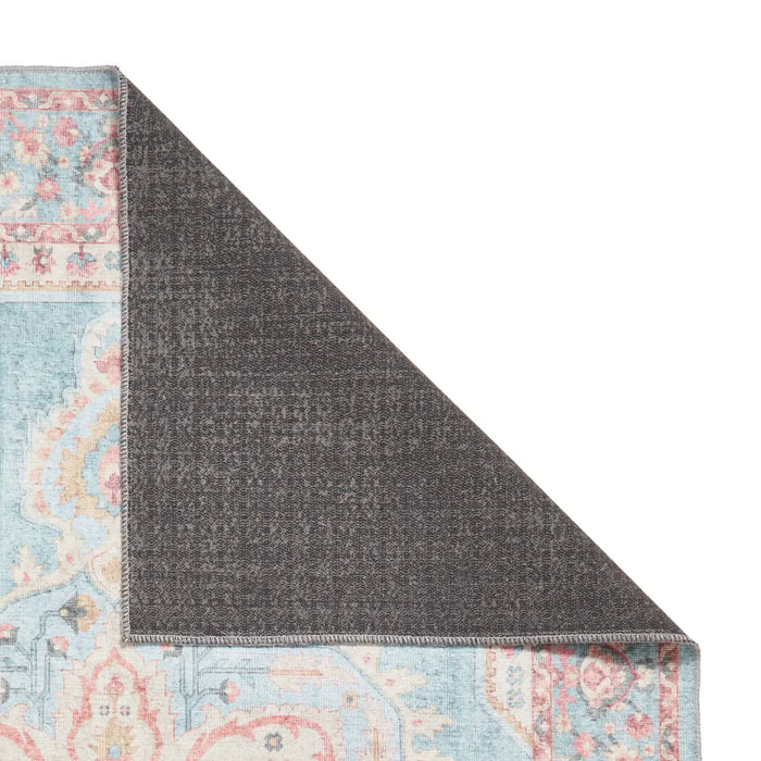 Zahra Washable S0063 Blue/Beige