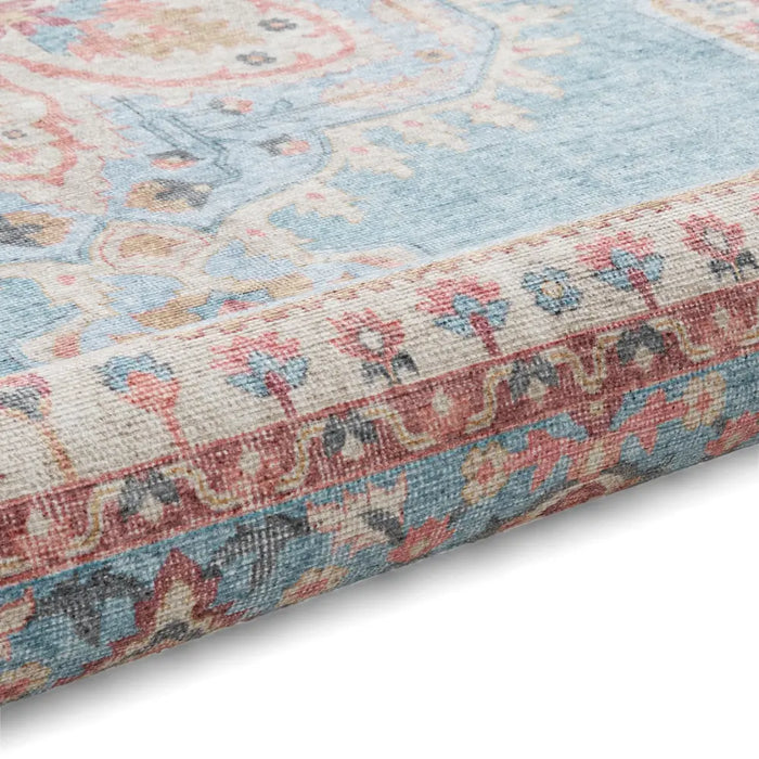 Zahra Washable S0063 Blue/Beige
