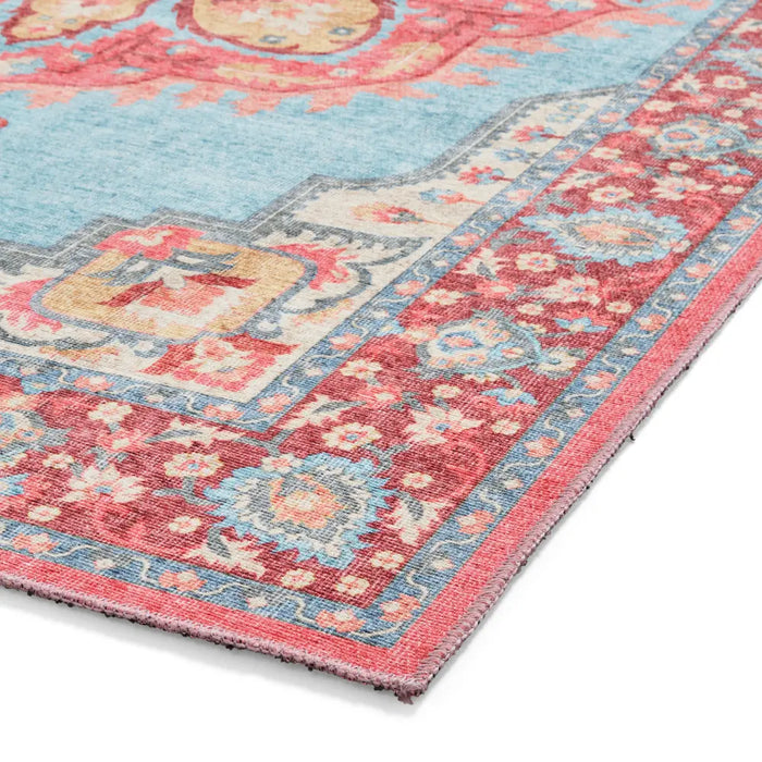 Zahra Washable S0063 Blue/Red